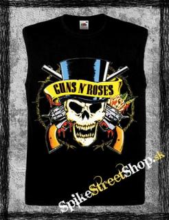 GUNS N ROSES - Skull - čierne pánske tričko bez rukávov
