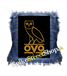 DRAKE - Gold OVO Logo - chrbtová nášivka