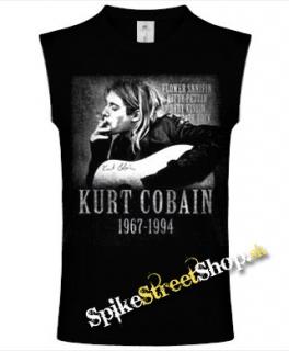 NIRVANA - Kurt Cobain - čierne pánske tričko bez rukávov