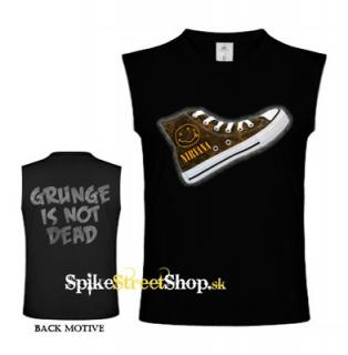 NIRVANA - Sneaker - Grunge Is Not Dead - čierne pánske tričko bez rukávov