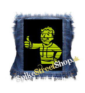 FALLOUT - Vault Boy Green Vintage - chrbtová nášivka