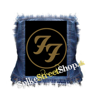 FOO FIGHTERS - Gold Logo - chrbtová nášivka