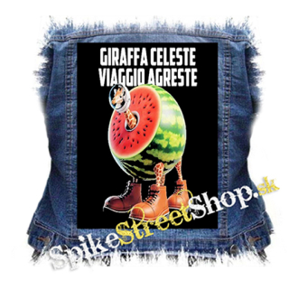 GIRAFFA CELESTE VIAGGIO AGRESTE - chrbtová nášivka