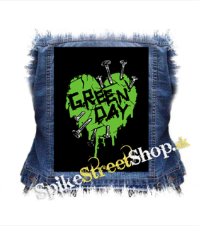 GREEN DAY - Green Heart - chrbtová nášivka