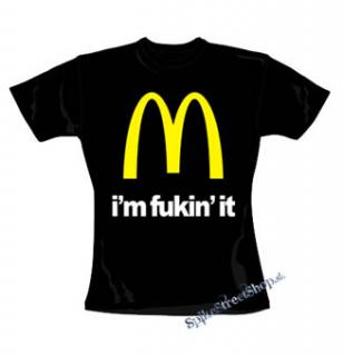 McDONALD´s - I´M FUKIN´IT - čierne dámske tričko