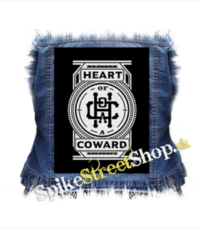 HEART OF A COWARD - Logo - chrbtová nášivka