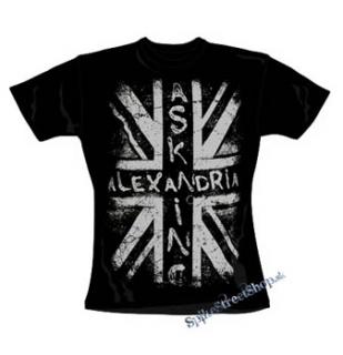 ASKING ALEXANDRIA - Flag Grey - čierne dámske tričko