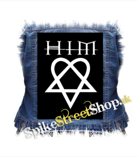 HIM - Heartagram & Logo - chrbtová nášivka