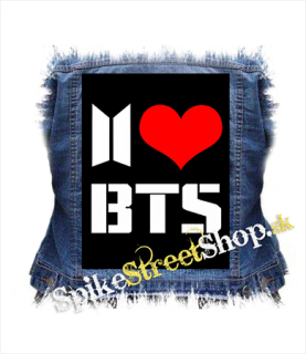 I LOVE BTS - chrbtová nášivka