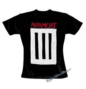 PARAMORE - 3 Bar - čierne dámske tričko
