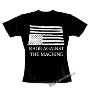 RAGE AGAINST THE MACHINE - Wrecked Flag - čierne dámske tričko