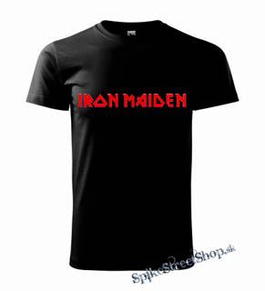IRON MAIDEN - Red Logo - pánske tričko