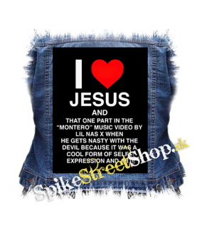 LIL NAS X - I Love Jesus - chrbtová nášivka