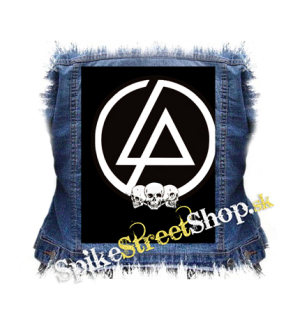 LINKIN PARK - Brown Logo And Skulls - chrbtová nášivka
