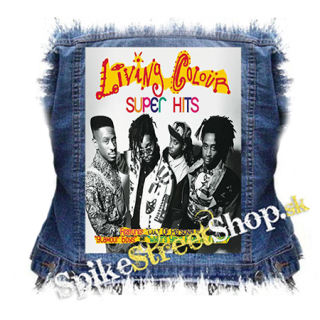LIVING COLOUR - Super Hits Poster - chrbtová nášivka