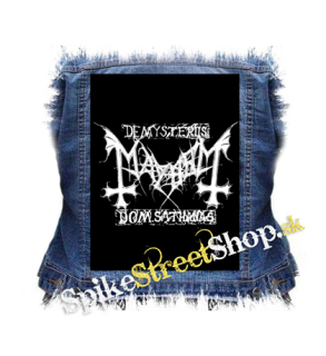 MAYHEM - Logo De Mysteriis Dom Sathanas - chrbtová nášivka