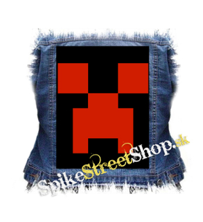 MINECRAFT - Red Creeper - chrbtová nášivka
