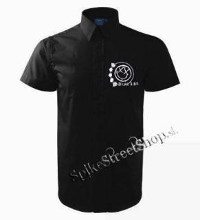 Košeľa BLINK 182 - čierna s krátkymi rukávmi (-30%=Výpredaj)