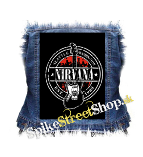 NIRVANA - Since 1988 na ČIERNE - chrbtová nášivka