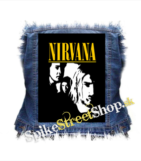 NIRVANA - Yellow Logo Band - chrbtová nášivka