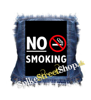 NO SMOKING - Slogan - chrbtová nášivka