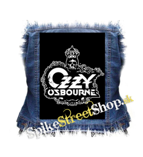 OZZY OSBOURNE - Logo Crowned Skull - chrbtová nášivka