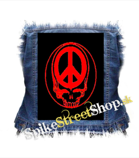 PEACE SKULL - chrbtová nášivka