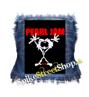 PEARL JAM - Alive Red Black - chrbtová nášivka