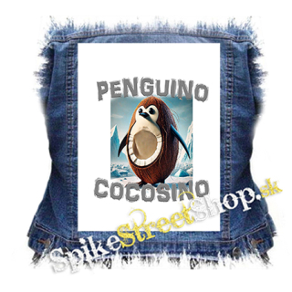 PENGUINO COCOSINO na BIELE - chrbtová nášivka