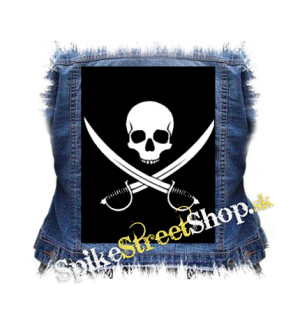 PIRATE SKULL - chrbtová nášivka