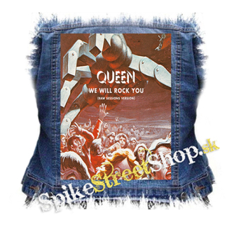 QUEEN - We Will Rock You - chrbtová nášivka