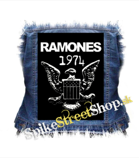 RAMONES - 1974 - chrbtová nášivka