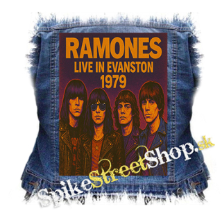 RAMONES - Live in Evanston 1979 - chrbtová nášivka