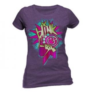 BLINK 182 - Static Ladies Skinny Fit - fialové dámske tričko