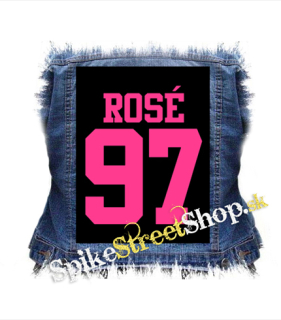 ROSÉ 97 - Pink Logo - chrbtová nášivka