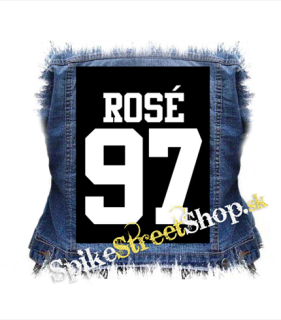 ROSÉ 97 - White Logo - chrbtová nášivka