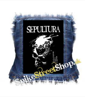 SEPULTURA - Beneath The Remains White - chrbtová nášivka