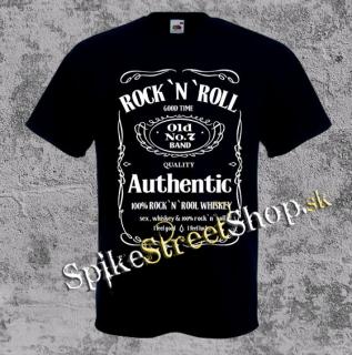 ROCK´N´ROLL - Jack Daniels Motive - čierne pánske tričko