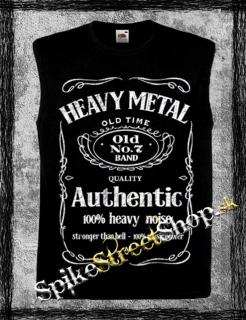 HEAVY METAL - Jack Daniels Motive - čierne pánske tričko bez rukávov
