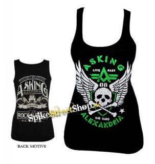 ASKING ALEXANDRIA - Live Fast Die Hard  - Ladies Vest Top čierny