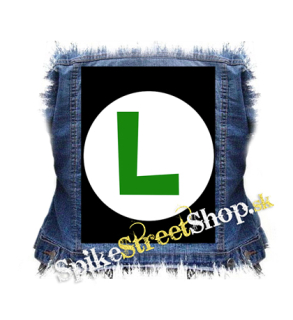 SUPER MARIO - Green Luigi Logo - chrbtová nášivka