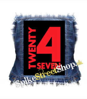 TWENTY FOR SEVEN - Logo - chrbtová nášivka
