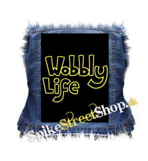 WOBBLY LIFE - Logo Yellow - chrbtová nášivka