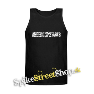ANGELIC UPSTARTS - Logo - Mens Vest Tank Top - čierne tielko