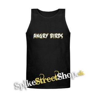 ANGRY BIRDS - Logo - Mens Vest Tank Top - čierne tielko
