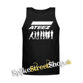 ATEEZ - Logo & Silhouette - Mens Vest Tank Top - čierne tielko