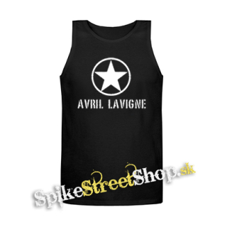 AVRIL LAVIGNE - Logo Punkrock Star - Mens Vest Tank Top - čierne tielko