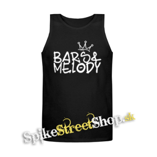BARS & MELODY - Logo Crest - Mens Vest Tank Top - čierne tielko