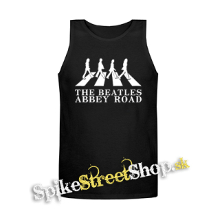 BEATLES - Abbey Roads Silhouette - Mens Vest Tank Top - čierne tielko