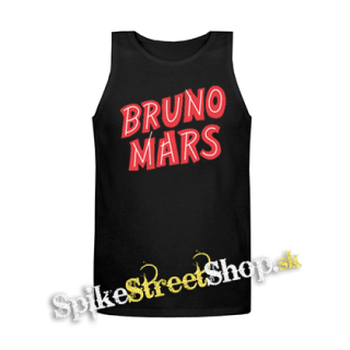 BRUNO MARS - Logo - Mens Vest Tank Top - čierne tielko
